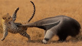 Este Tamanduá Surpreende ao Vencer o Leopardo com Seu Bico Gigante!