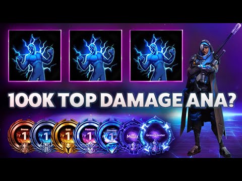 Ana Nanoboost - 100k TOP DAMAGE ANA? - B2GM Season 7(Silver 2)