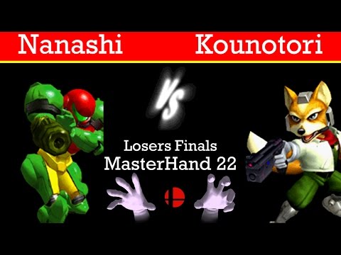 MasterHand 22 LF - Nanashi(Samus) vs. Kounotori(Fox)