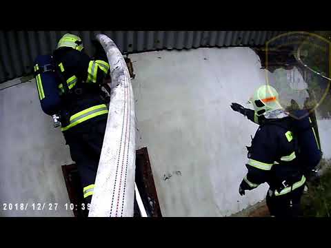 Požár zemědělského objektu Chromeč