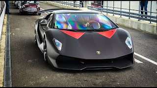 £3Million Lamborghini Sesto Elemento DRIVING ON TRACK! V10 sounds, Start up and Accelerations