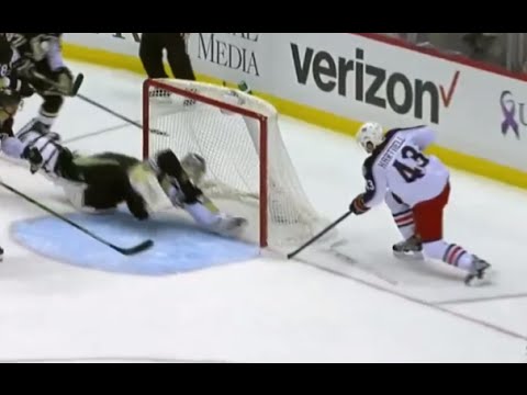 Scott Hartnell Scores Assisted By Fluery's Stick