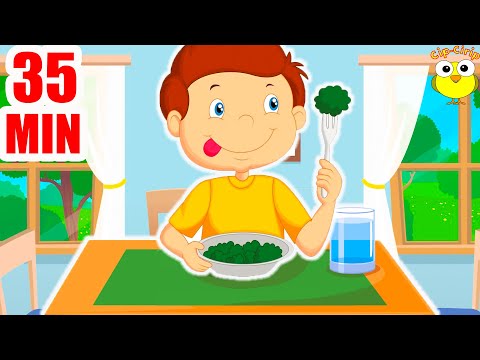 Papa tot din farfurie si apoi la joaca! Cantece pentru copii (desene animate) | Cip-Cirip