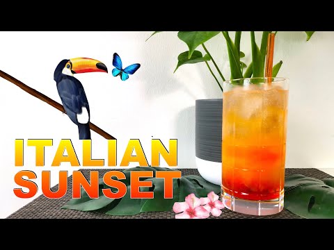 How to make the ITALIAN SUNSET - Easy and Refreshing combination of AMARETTO and Orange Juice