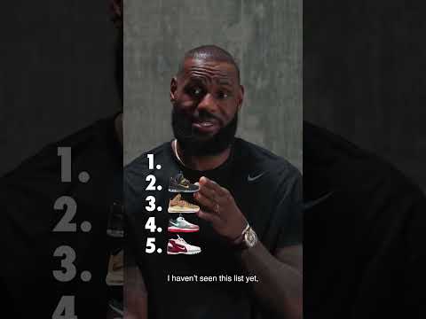 LeBron blind ranks his favorite signature shoes. Any surprises?? | 🎥: nikebasketball/IG #shorts