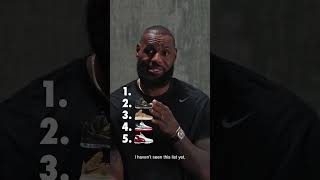 LeBron blind ranks his favorite signature shoes. Any surprises?? | 🎥: nikebasketball/IG #shorts