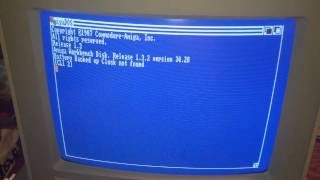 Commodore Amiga A1000 Computer Booting Workbench 1.3