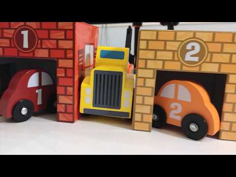 Colors for Children to Learn and |Play with Bus Transporter Toy Street Vehicles - Educational Videos