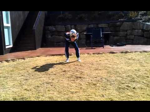 Marius Fardan 11 years  training soccer skills in Sandnes Norway 2013 #5