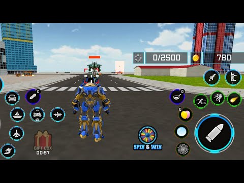 Fling Limo Robot Car Transform: Police Robot Game