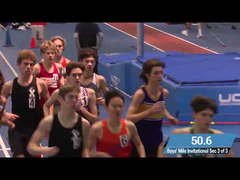 Boys' Mile Invitational Section 3 - Millrose Games Trials 2025 [Full Race Replay]