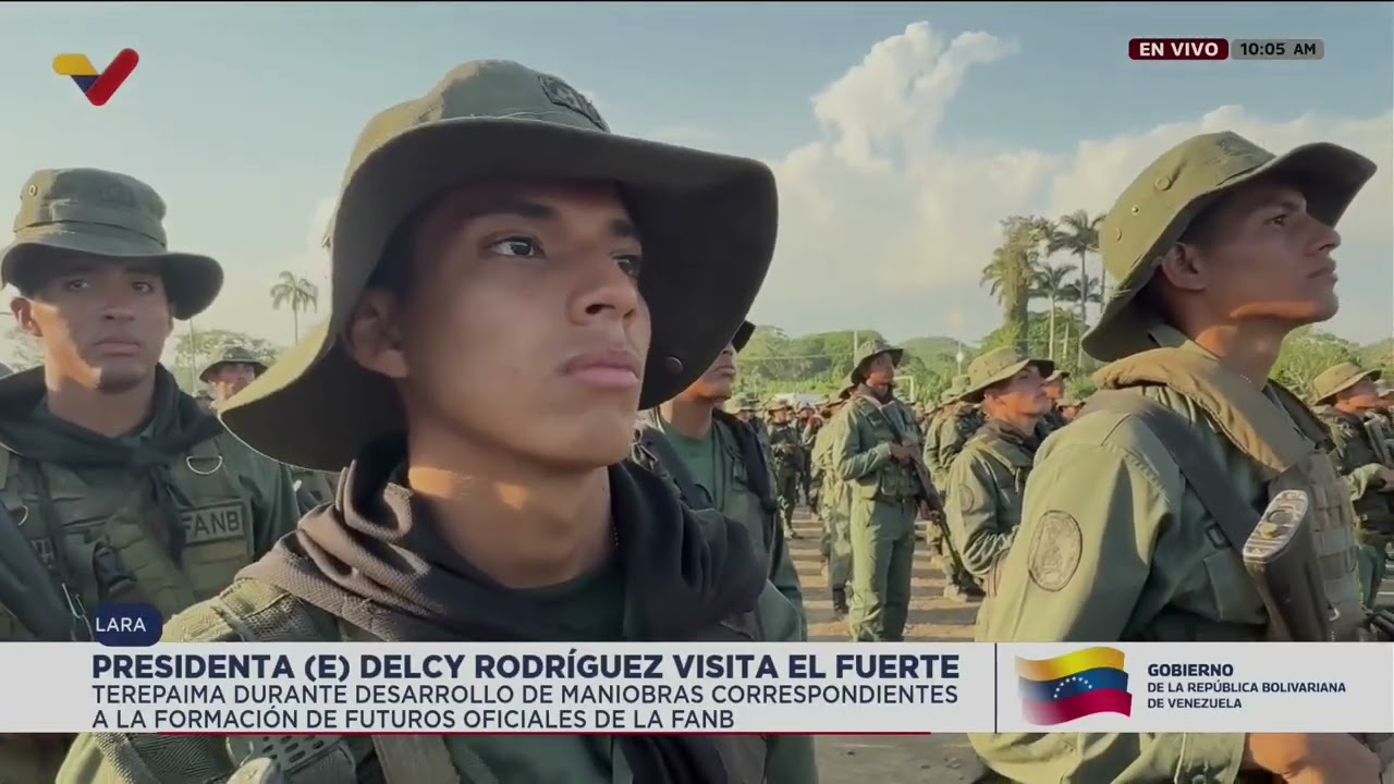 Delcy Rodríguez visita el Fuerte Terepaima, 8 de mayo de 2026