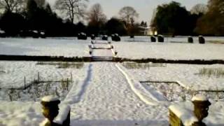 preview picture of video 'Snow at Woolley Hall , Wakefield,West Yorkshire England  Winter 2009'