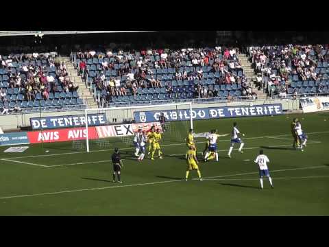 Kopfball von Aridane zum 2:0 für CD Tenerife