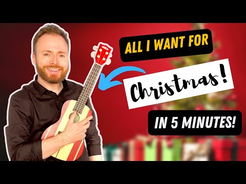 ALL I WANT FOR CHRISTMAS IS YOU - MARIAH CAREY (CHORD MELODY UKULELE TUTORIAL)