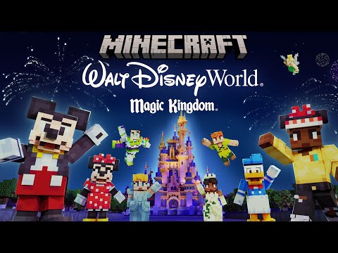 Minecraft Disneyland Magic Kingdom Walt Disney World Gameplay Review [Walkthrough]