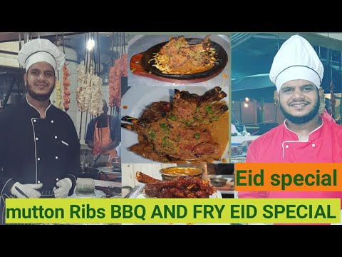 BBQ RIBS Eid SPECIAL 2020 | BBQ and fry Mutton Ribs recipe restaurant style masterchef indian #Ribs