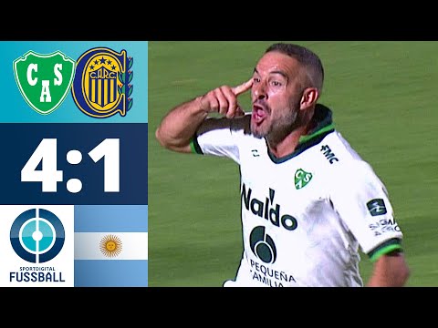 Lisandro Lopez hat es noch drauf! Ex-Lyon-Stürmer schürt Doppelpack | CA Sarmiento - CA Rosario