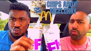 🍪🍦NEW McDonald's Chips Ahoy McFlurry Review 🍪🍦 - Very surprising!!