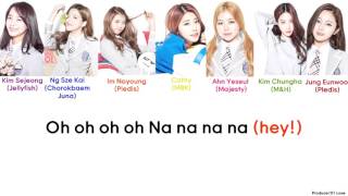 Produce 101 - Fingertips Color Coded Lyrics (Han/Rom/Eng)