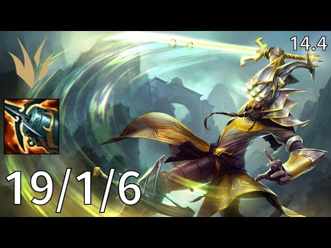 Master Yi Jungle vs Shyvana - EUW Master | Patch 14.4