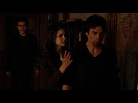 TVD 5x14 - Katherine tries to make Stefan kill Damon to save her | HD