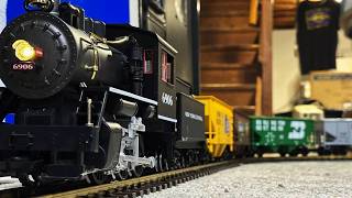 🔴 ALL PIKO G SCALE HOPPER TRAIN RUN | NYC STEAM LOCOMOTIVE & JADE WOODSIDE CABOOSE | DCC SOUND