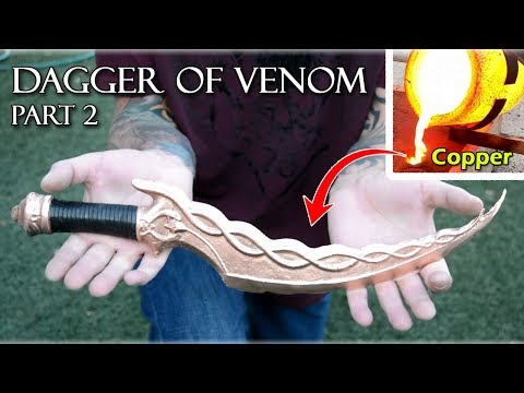 Casting The Dagger Of Venom Part 2 - PURE Copper Casting From SCRAP