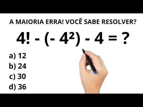 6 QUESTÕES DE MATEMÁTICA - VOCÊ CONSEGUE RESOLVER???