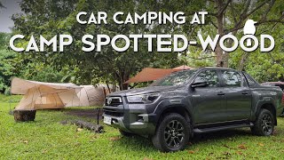 Rainy Car Camping at Camp Spotted Wood | Bluetti EB3A | Naturehike Ango 4