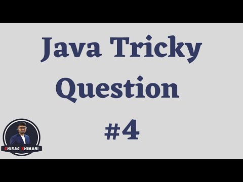 Java Tricky Question Challenge 4 Java Interview Question