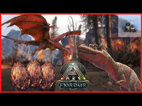 SUPER EASY WAY TO FARM WYVERN EGGS | Stealing wyvern eggs and taming gigas | ARK FJORDUR (EP8)