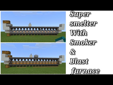 how to make super smelter with blast furnace and smoker | creation zone
