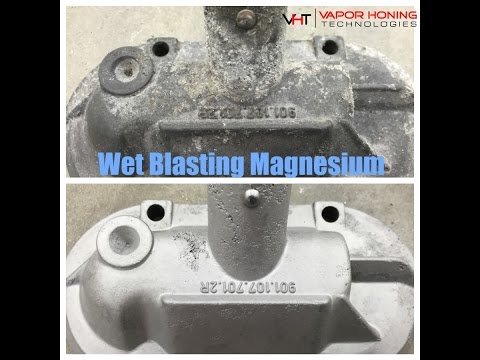 Wet Blasting Magnesium Porsche Engine Parts- Vapor Honing Technologies