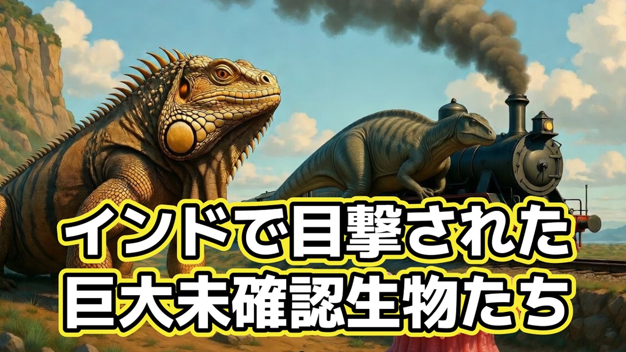 【インドで目撃された巨大未確認生物たち】