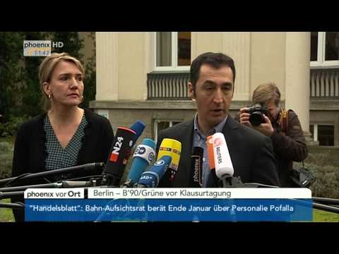 Klausurtagung der Grünen - Statements von Peter & Özdemir am 06.01.2014