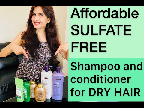 3 Best Sulfate free shampoo and conditioner for dry hair | Review Herbal essence, OGX and Kirkland