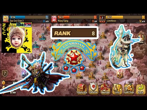 TOP TIER SIEGE ! ZCC2 vs RaogGang vs -Limitless- (Summoners War)