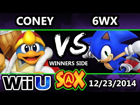 S@X - Coney (Ness, Dedede) Vs. 6WX (Sonic) SSB4 Winners - smash 4 Wii U