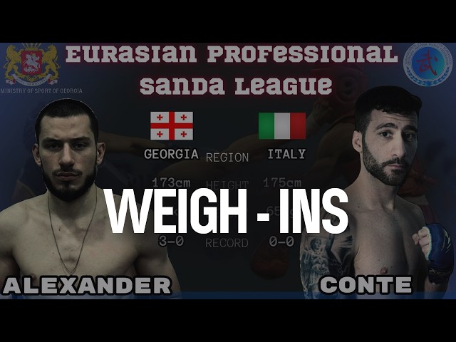 Weigh-Ins: Eurasian Professional Sanda League