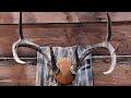 Easy way to mount deer antlers!