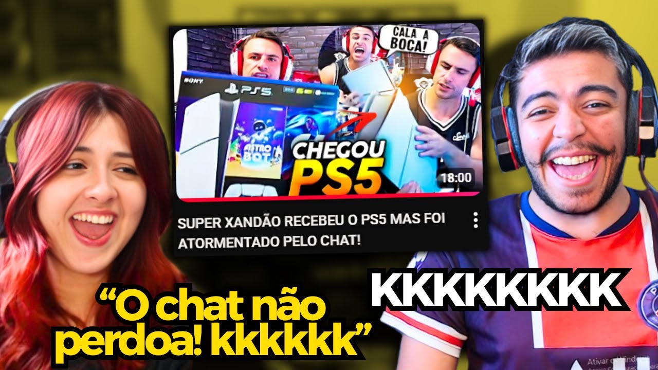 SUPER XANDÃO RECEBEU O PS5 MAS FOI ATORMENTADO PELO CHAT! | REACT