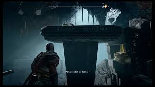 God of War - Freya's Cave: Murder of Crows Runic Sandbowl Puzzle,  Push Crate Gameplay (2018)