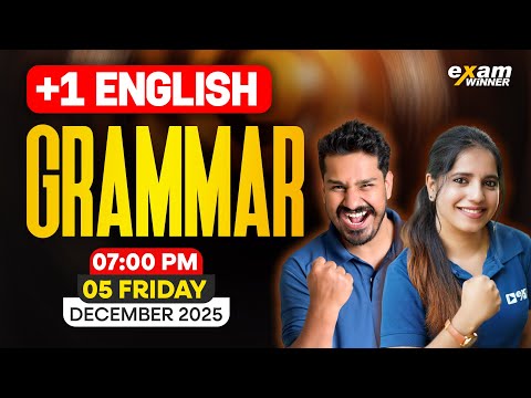 Plus One English | Grammar | Exam Winner