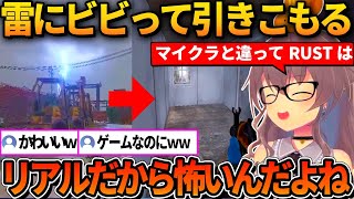 雷にビビッて引きこもってしまうまつりｗ【ホロライブ切り抜き/夏色まつり】