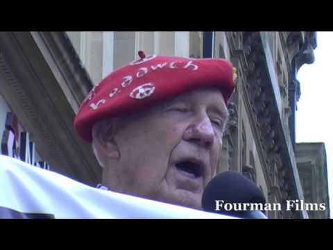 Cllr Ray Davies - No New Wars No to NATO - Newport Demonstration - 30 08 14