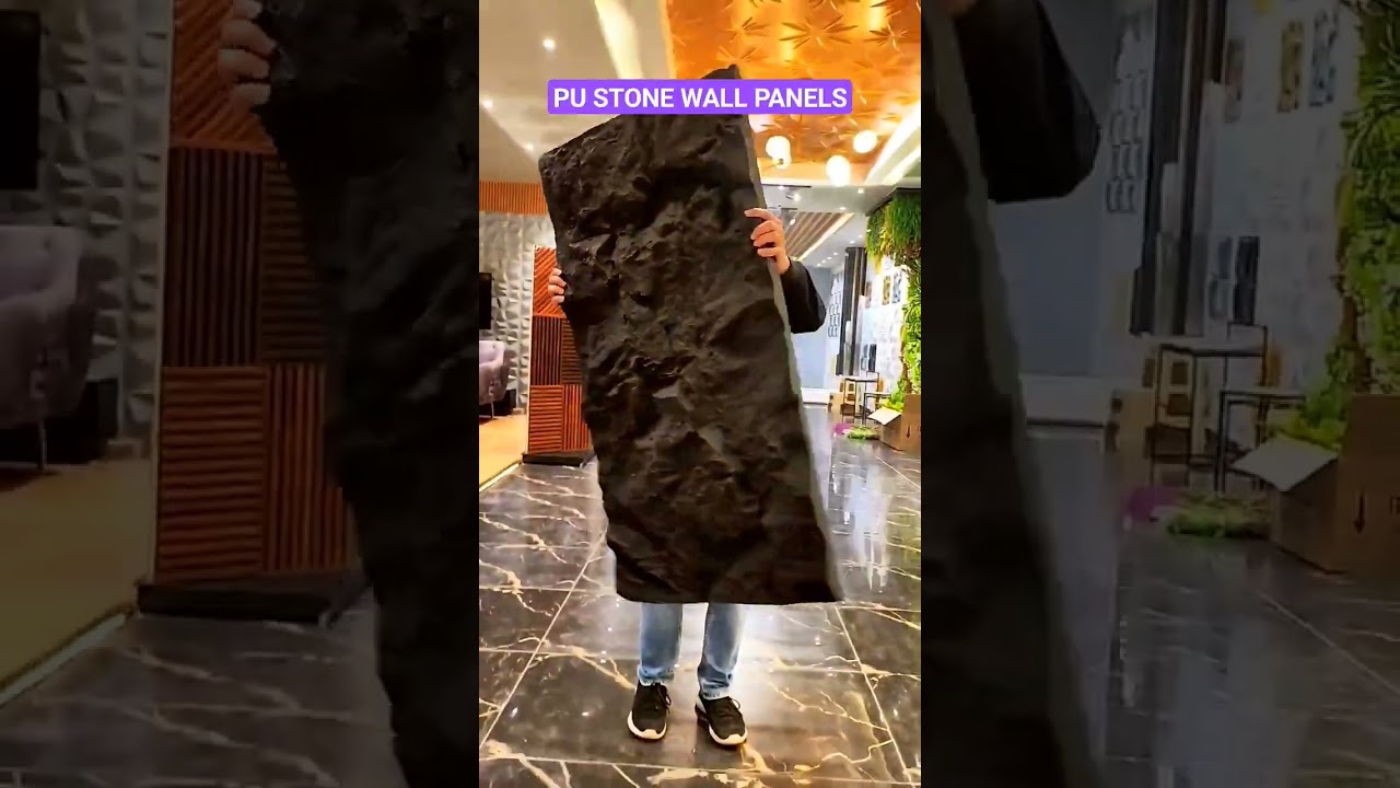 PU STONE WALL PANELS AT AFFORDABLE PRICE #interior #interiordesign #homedecor #wallpaper #artificial