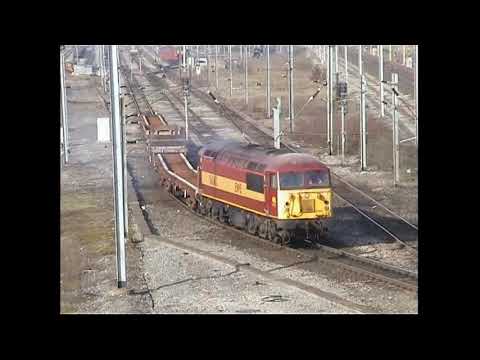 Last of the grids over Shap EWS, Transrail & Loadhaul BR Class 56s on the WCML from North West Scene
