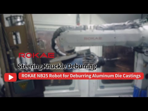 ROKAE NB25 Robot: Efficient Automation for Steering Knuckle Deburring #robotics #industrial #robot