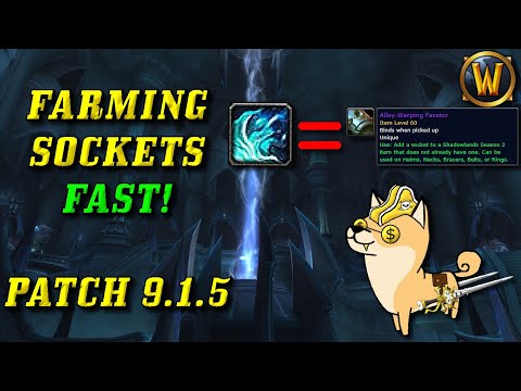 Best way to farm sockets for gear in Patch 9.1.5! (Alloy-Warping Facetor Guide/How to get Sockets)